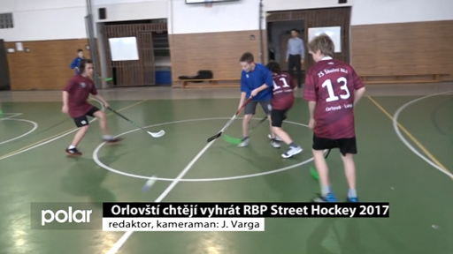 27.3.2017 - Orlovští chtějí vyhrát RBP Street hockey 2017